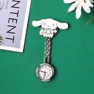 Cartoon Nurse Pullable Retractable Student Exam Medical Girl Chest Watch Pocket Watch Clip Luminous 
