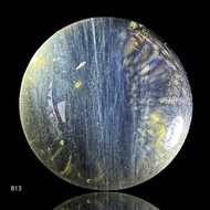 B13 純天然黃水晶球 28.6mm 藍針 無燒無輻射 正財聚財 招財水晶