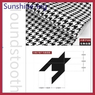 [Large Grid] Houndstooth Grid (HB007-888), Only Wallpaper Adhesive Type Xingye