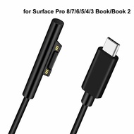 15V 3A Type C Power Supply Charger Adapter USB C PD Charging Cable for Microsoft Surface Pro 8/7/6/5/4/3 Laptop Book 3/2/1 GO