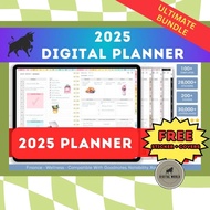 All In One Digital Planner 2025 | Goodnotes Digital Planner | 2025 Digital Planner | 2025 Planner Bu
