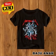 KAOS ANAK METALLICA GOBLIN SLAYER TSHIRT METALLICA BAJU ANAK BAND METAL ANAK COWOK CEWEK