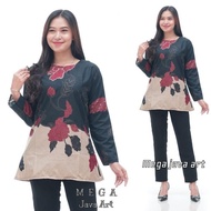 BAJU BATIK ATASAN KERJA WANITA NGAJAR BAJU GURU NGAJAR SERAGAMAN BAJU