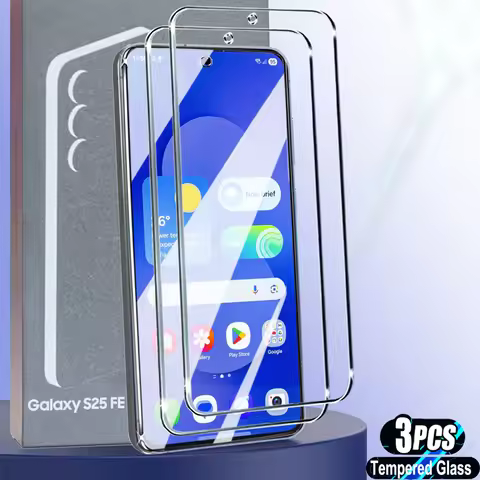 3PCS HD Tempered Glass For Samsung Galaxy S25 FE S24 FE S23 FE S21 FE S20 S25FE Screen protector For
