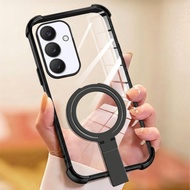 Samsung Galaxy A17 Casing / A26 Clear Anti-Crack Free Ring Holder Strap Casing