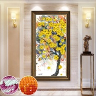 New DIY5D Diamond Painting  landscape Money tree Full circular Diamond EmbroideryWall Sticker Home DecorCrafts