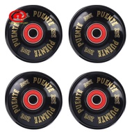 PUENTE 4Pcs/Set Cruiser Skateboard Wheels PU Wheels Long Board Cruiser Wheels with ABEC-9 Bearings