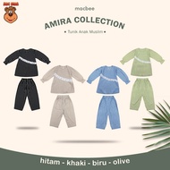 SR4 Macbee Tunic Suit For Muslim Children Collection Amira Stripe 2-12 Years