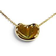 全新☆TIFFANY&Co. Tiffany Elsa Peretti Bean Design 吊墜 18K黃金項鍊 重3.1克 女士