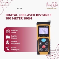 (MAX) Laser Meteran Distance Meter Alat Ukur Jarak Meteran Digital LCD 100 Meter 100M CP-100 / Laser