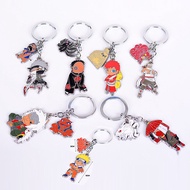 Naruto Kakashi Rong Keychain Pendant Fairy Tail Alloy Colorful Double Pendant Keychain