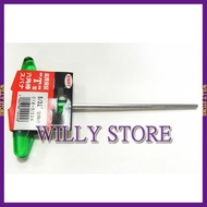 Japan EIGHT 018-3/32 1/8 5/32 3/16 7/32 1/4 Inch Powerful T-Shaped Rubber Handle Standard Hex Wrench