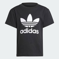 adidas ไลฟ์สไตล์ เสื้อยืด Adicolor Trefoil สำหรับเด็ก เด็ก สีดำ IY2385