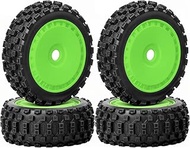 RcThjia 1/8 RC Off-Road Buggy Racing Tires and Wheels 17mm Hex RC Tires with Foam Inserts for ARRMA