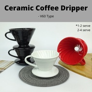 Ceramic Coffee Dripper V60 Coffee Drip Filter Cup Pour Over Coffee Maker Hario V60 V60 Dripper