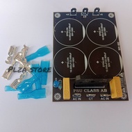 Pcb psu isi 4 elko plus komponen Pcb class AB isi 4 elko untuk power amplifier