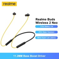 【In Stock】Original Realme Buds Wireless 2 Neo Bluetooth Eearphone 17Hrs Battery Life 88ms Super Low
