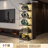 BW-6 Zimu Yaju Helmet Storage Cabinet Acrylic Rack Motorcycle Hat Household Display Box with Light Motorcycle Equipment