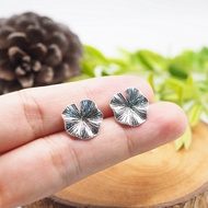 92.5% Pure Silver Earrings Fashion Lotus Leaf Q417