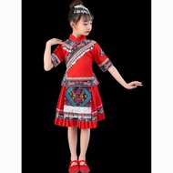 Minority Ethnic Children Miao Ethnic Strong Ethnic Dancing Costume Dong Ethnic Dance Costume Perform