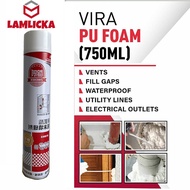 Heavy Duty 750ml PU Foam Polyurethane Spray Foam for Gaps Pipes Wall Insulation High Expansion Acous