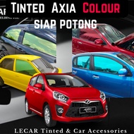 Tinted Perodua Axia / tinted kereta/ tinted Perodua Axia siap potong/ car accessories (colour)