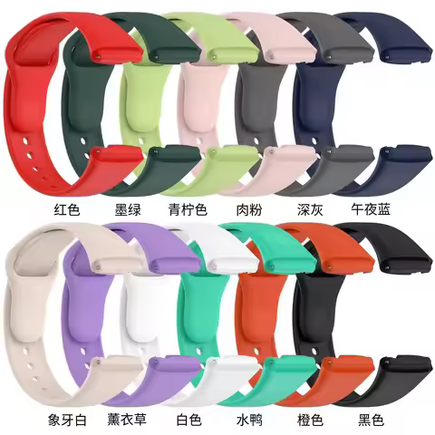 Soft Silicone loop Strap For Xiaomi Redmi Watch 3 Active Bracelet Watchband For Redmi Watch 3 Lite/ 