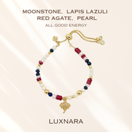 LUXNARA Erawan Solestia Collection - สร้อยข้อมือหินแท้ ชาร์มช้างเอราวัณ เสริมพลังแห่งความอุดมสมบูรณ์