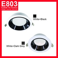 LED Eyeball 7W Recessed Spotlight Downlight Home Lighting Room Ceiling Lights Down Light Lampu Siling Hiasan Rumah E803