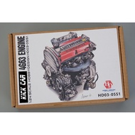 Hobby Design HD03-0551 1/24 Mitsbsh 4G63 Engine Detail Set (Resin+PE+Metal parts)  Model Car Modific