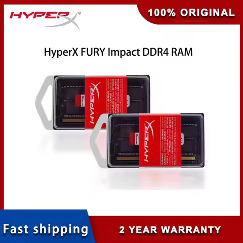 HyperX FURY Impact DDR4 RAM 16GB SODIMM Memory 3200MHz 2400 2666MHz PC4-19200 21300 25600 for Notebo