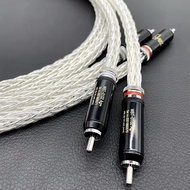 in stock Genuine Promotion [KIMBER KABLE RCA Signal Cable] American Jinbao 8AG Single Crystal Silver