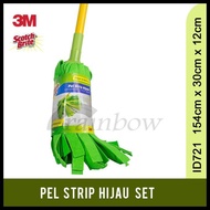 3m Green Strip Mop Set - Green Brite Scotch Mop Cloth
