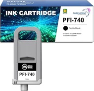 QUEENPRINT PFI-740 Matte Black 700ml Ink Tank Replacement for PFI-740MBK Ink Cartridge PFI740 for Im