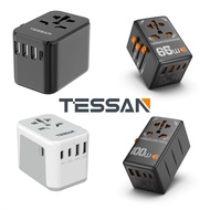 TESSAN - International Travel Adapter with USB & Type C, Fast Charging Plug Adapter , 15W to 100W
