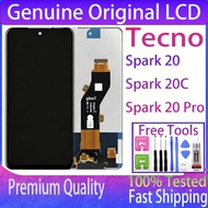 Original Fit for Tecno Spark 20 Spark 20C Spark 20 Pro LCD Display Touch Screen Replacement