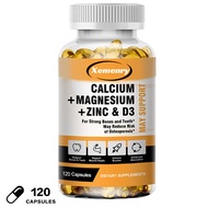 Kalsium Magnesium Zink D3 - 120 Kapsul Makanan Tambahan (Kalsium 1000 mg - Magnesium 400 mg - Zink 2
