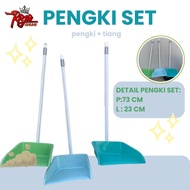 Dustpan Set - Plastic Dustpan Set, Trash Scoop, Dustpan and Handle
