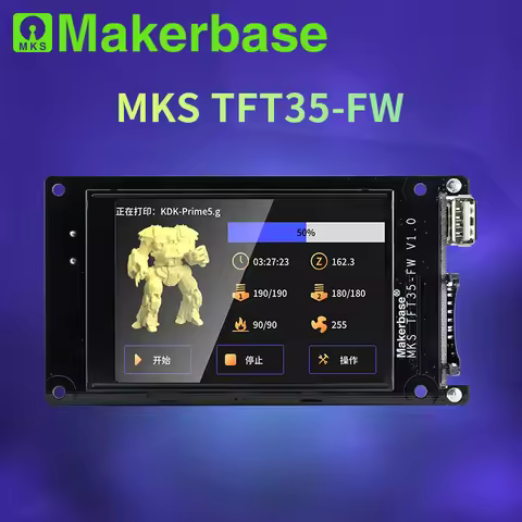 Makerbase MKS TFT35 FW V1.0 3.5 Inch Touch Screen 3d Printer Parts Insert SD Card USB Disk Front Wif
