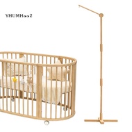 For Crib Mobile  for Baby-61 Inches Wooden Floor Stand-Movable Hanger Anti-Dumping Attachment