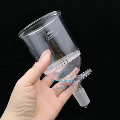 1piece 30ml/60ml/100ml/150ml/250ml/500ml/1000ml Glass Suction Filter Funnel for Laboratory Use