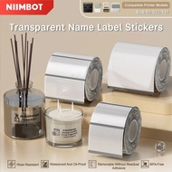 NIIMBOT B21/B1/B3S_P Transparent Label Printing Paper Name Sticker Waterproof Thermal Name tag