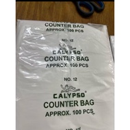 Counter Bag 12 12x16.5 inches Calypso approximately 100 pieces Plastic Bag