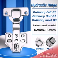 LaVida Hinge For Cabinet Hydraulic Hinge Smooth Soft Quiet Close Adjustable 3 Types Stable Durable