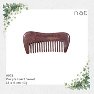 NAT Natural Purpleheart Wood Handy Comb [9973]