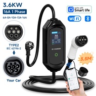 AFEEV 3600W Portable Type2 IEC62196-2 EV Charger Type1 SAE J1772 Electric Car Charger GBT EVSE Charg
