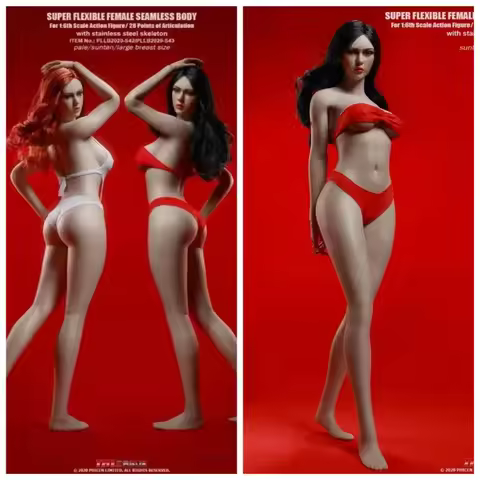 TBLeague Phicen S42 S43 S42A S43A 1/6 Super-Flexible Female Seamless Body Big Breasts Pale Suntan Sk