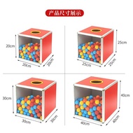 Lottery Box 30cm Wordless Style Lottery Box Acrylic Four-Sided Transparent Company Annual Meeting Pr