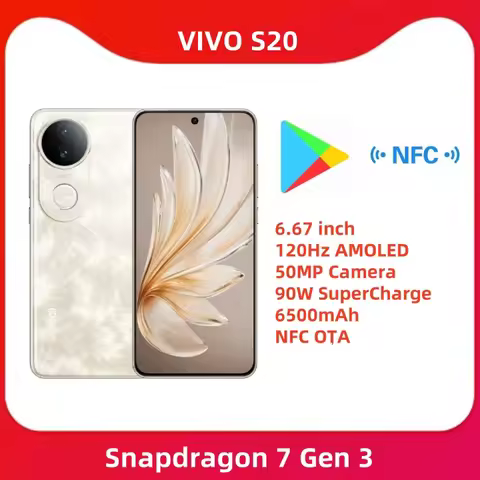 Vivo S20 5G Smartphone phone Snapdragon 7 Gen 3 6.67 inch 120Hz AMOLED 50MP Camera 90W SuperCharge 6