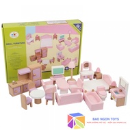 House role-playing toy set and doll furniture, fun role-playing pretend toy for 4 year old girls DG3